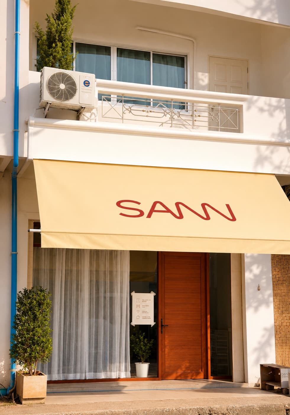 Entrance of SANN Stay Hatyai private house with smart-lock self check-in